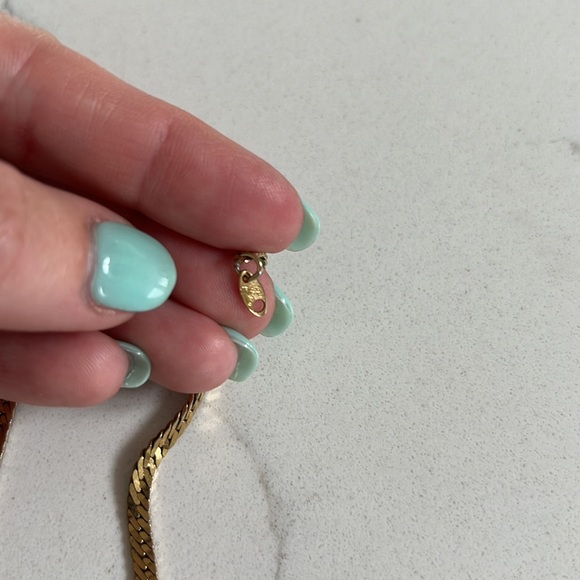 Trifari approx 18” herringbone chain - Picture 2 of 5